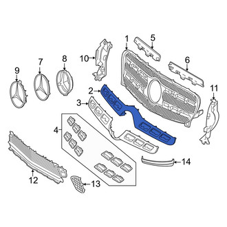 Mercedes-Benz OE - Front Lower Grille Molding