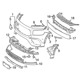 Mercedes-Benz OE - Front Bumper & Grille - Bumper & Components (W/O AMG Line), (Base / 4Matic)