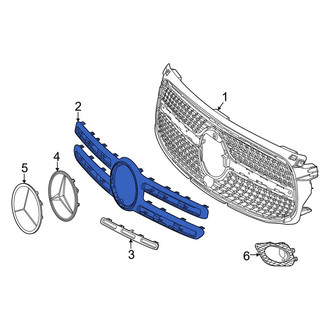 Mercedes-Benz OE - Front Grille Molding