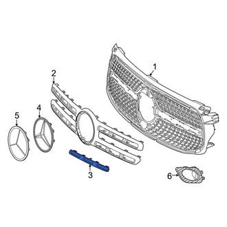 Mercedes-Benz OE - Front Grille Molding