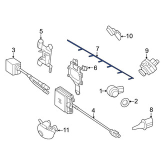 Mercedes-Benz OE - Front Parking Aid System Wiring Harness