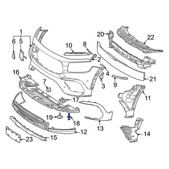 Mercedes-Benz OE - Radiator Support Splash Shield Clip