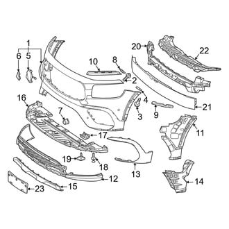 Mercedes-Benz OE - Front Bumper & Grille - Bumper & Components (With AMG Line), (Base / 4Matic)
