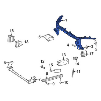 Mercedes-Benz OE - Front Upper Radiator Support Tie Bar