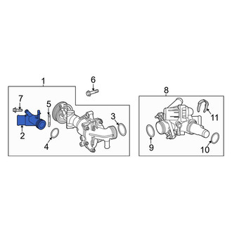 Mercedes-Benz OE - Engine Coolant Inlet Flange