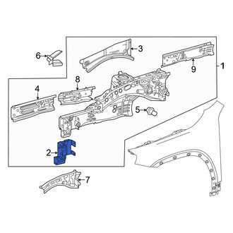 Mercedes-Benz OE - Right Frame Side Member Bracket