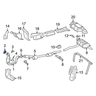 Mercedes-Benz OE - Rear Catalytic Converter Gasket
