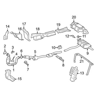 Mercedes-Benz OE - Exhaust System - Exhaust Components (Base / 4Matic)