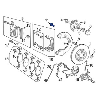 Mercedes-Benz OE - Disc Brake Caliper Anchor Plate Bolt