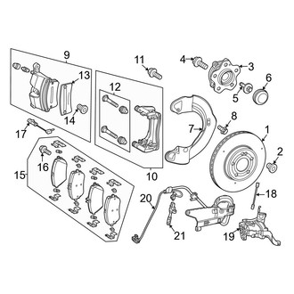 Mercedes-Benz OE - Front Suspension - Brake Components (Base / 4Matic)