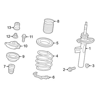 Mercedes-Benz OE - Front Suspension - Struts & Components
