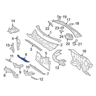 Mercedes-Benz OE - Front Right Lower Firewall