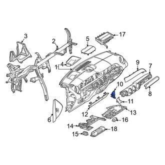 Mercedes-Benz OE - Left Instrument Panel Molding