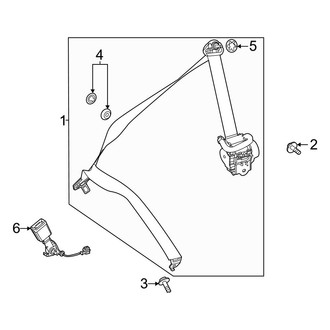 Mercedes-Benz OE - Restraint Systems - Third Row Seat Belts