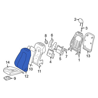 Mercedes-Benz OE - Front Right Seat Back Cushion Cover