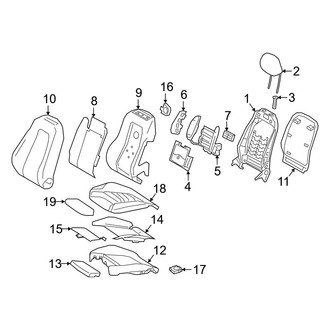 Mercedes-Benz OE - Seats & Tracks - Driver Seat Components (Comfort Seat), (Base / 4Matic)