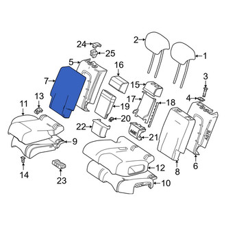 Mercedes-Benz OE - Center Right Seat Back Cushion Cover