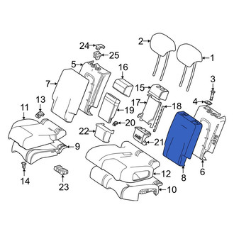 Mercedes-Benz OE - Center Left Seat Back Cushion Cover