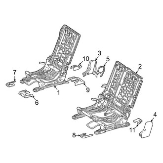 Mercedes-Benz OE - Seats & Tracks - Second Row Seats (Seat Frame & Components)