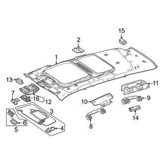 Mercedes-Benz OE - Roof - Interior Trim (W/O Panoramic Roof)