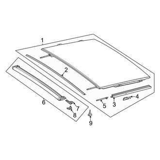 Mercedes-Benz OE - Roof - Sunroof (With Panoramic Roof, Rear)