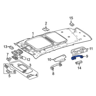 Mercedes-Benz OE - Rear Left Interior Grab Bar