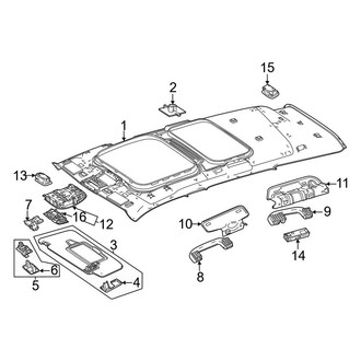 Mercedes-Benz OE - Roof - Interior Trim (With Panoramic Roof), (Base / 4Matic)
