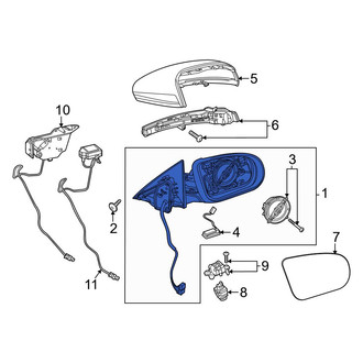 Mercedes-Benz OE - Front Left Door Mirror