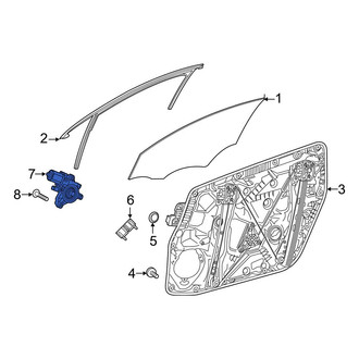 Mercedes-Benz OE - Front Left Window Motor