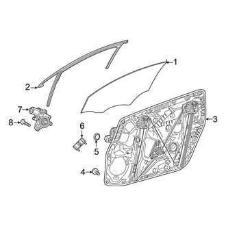 Mercedes-Benz OE - Front Door - Glass & Hardware (Base / 4Matic)