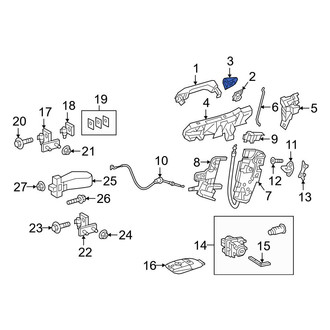 Mercedes-Benz OE - Front Left Exterior Door Handle Cover