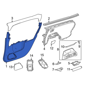 Mercedes-Benz OE - Rear Left Lower Inner Door Interior Trim Panel