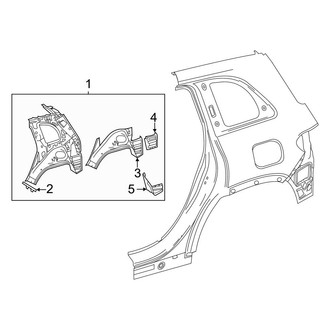 Mercedes-Benz OE - Quarter Panel - Inner Structure