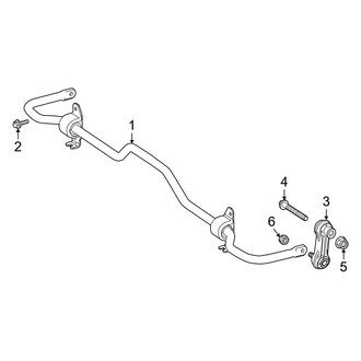 Mercedes-Benz OE - Rear Suspension - Stabilizer Bar & Components (FWD)