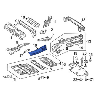 Mercedes-Benz OE - Rear Left Floor Side Rail