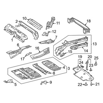 Mercedes-Benz OE - Rear Body & Floor - Floor & Rails