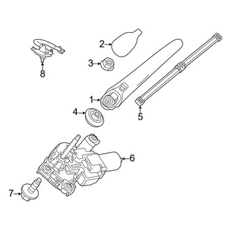 Mercedes-Benz OE - Lift Gate - Wiper & Washer Components