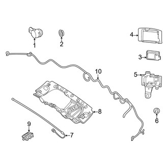 Mercedes-Benz OE - Rear Bumper - Electrical Components (W/O AMG Line)