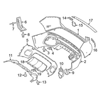 Mercedes-Benz OE - Rear Bumper - Bumper & Components (With AMG Line, Bumper Cover & Trim), (Base / 4Matic)