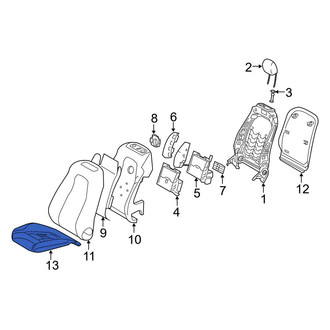 Mercedes-Benz OE - Front Left Rearward Seat Cover