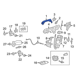 Mercedes-Benz OE - Rear Left Outer Exterior Door Handle
