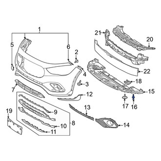 Mercedes-Benz OE - Radiator Support Splash Shield Rivet