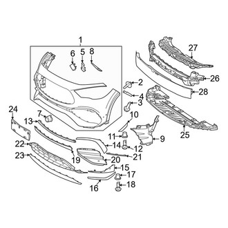 Mercedes-Benz OE - Front Bumper & Grille - Bumper & Components (Bumper Cover & Components)