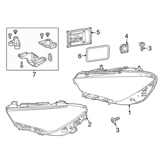Mercedes-Benz OE - Front Lamps - Headlamp Components