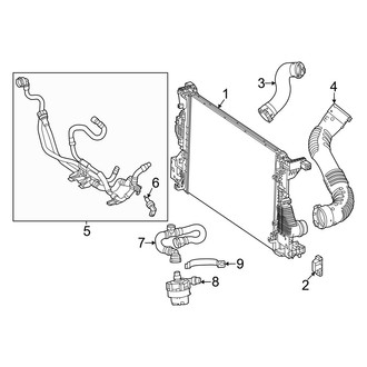 Mercedes-Benz OE - Cooling - Intercooler (Radiator Mounted)
