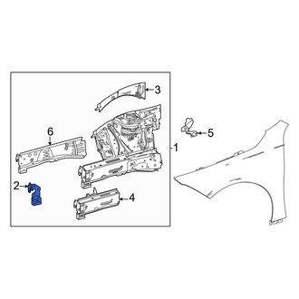 Mercedes-Benz OE - Front Right Frame Side Member Bracket