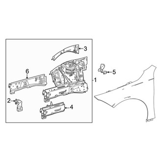 Mercedes-Benz OE - Fender - Structural Components & Rails