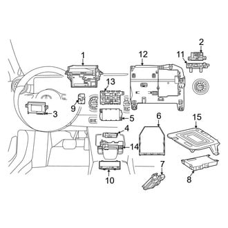 Mercedes-Benz OE - Electrical Components (Cabin Control Modules)