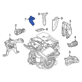 Mercedes-Benz OE - Front Engine Mount Bracket