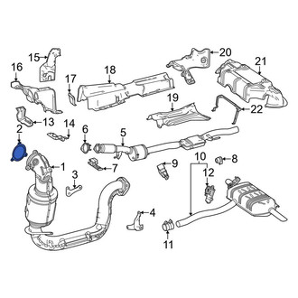 Mercedes-Benz OE - Rear Catalytic Converter Gasket